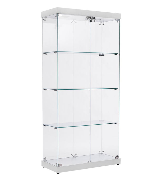 English Elm Glass Display Case Replacement Door and Side Panel Set for Clear Unobstructed Showcasing W1668141351