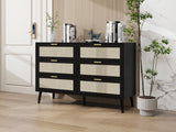 Hearth and Haven Modern 6 Drawer Dresser Wood Cabinet W68894717