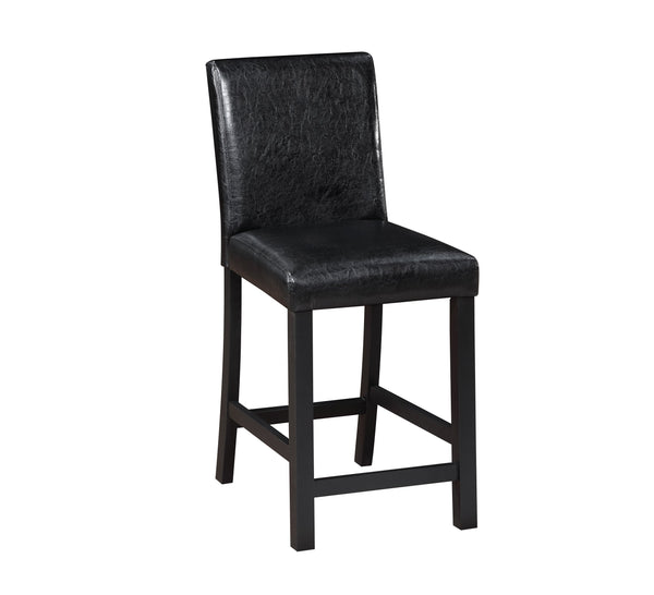 English Elm 5 Piece Counter Height Table Set - Modern Wooden Dining Set With Crystal Accents & Upholstered Chairs W1998S00038