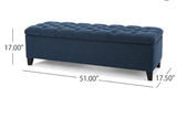 Christopher Knight Home® - Noble House - Ottilie Contemporary Button-Tufted Fabric Storage Ottoman Bench