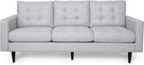 Christopher Knight Home® - Noble House - Jenny Contemporary Tufted Fabric 3-Seater Sofa