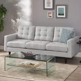 Christopher Knight Home® - Noble House - Jenny Contemporary Tufted Fabric 3-Seater Sofa