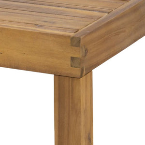 English Elm Christopher Knight Home® - Outdoor 4-Piece Acacia Wood Chat Set With Wicker Accents, Water-Resistant Cushions & Teak Finish 68942.00BGE-2_70141.00BGE