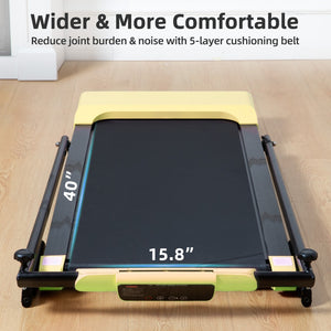 English Elm Treadmills for Home Office Use with Led Display Compact Under Desk Walking Running W1303113539