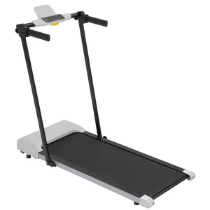 English Elm Treadmills for Home Office Use with Led Display Compact Under Desk Walking Running Grey W1303113535