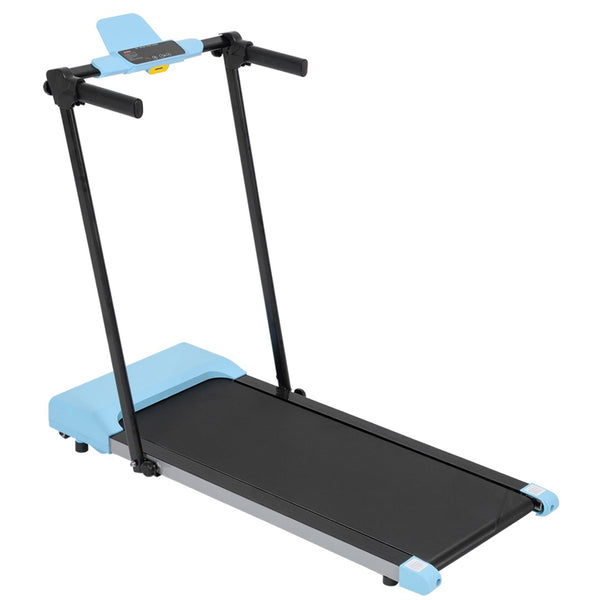 English Elm Treadmills for Home Office Use with Led Display Compact Under Desk Walking Running Blue W1303113538