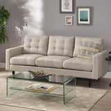 Christopher Knight Home® - Noble House - Jenny Contemporary Tufted Fabric 3-Seater Sofa