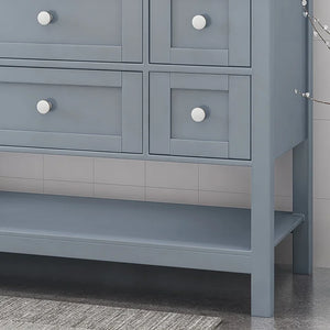 English Elm Christopher Knight Home® - 48'' Handcrafted Contemporary Single Vanity Cabinet With Soft-Closing Drawers In Modern Gray Finish 65590.00BIRGRY