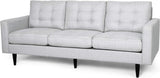 Christopher Knight Home® - Noble House - Jenny Contemporary Tufted Fabric 3-Seater Sofa