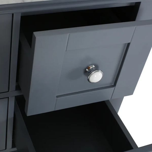 English Elm Christopher Knight Home® - 48'' Handcrafted Contemporary Single Vanity Cabinet With Soft-Closing Drawers In Modern Gray Finish 65590.00BIRGRY