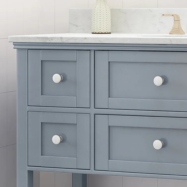 English Elm Christopher Knight Home® - 48'' Handcrafted Contemporary Single Vanity Cabinet With Soft-Closing Drawers In Modern Gray Finish 65590.00BIRGRY