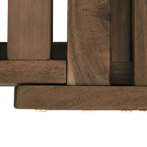 English Elm TOPMAX Outdoor Adjustable Patio Daybed Sofa with Acacia Hardwood Frame, Water-Resistant Cushions Gray SP100141AAE