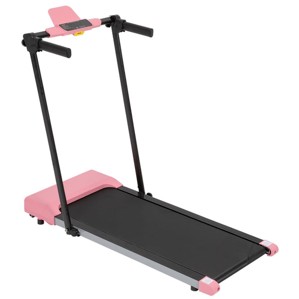 English Elm Treadmills for Home Office Use with Led Display Compact Under Desk Walking Running Pink W1303113536