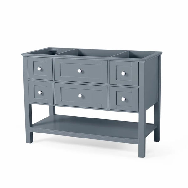 English Elm Christopher Knight Home® - 48'' Handcrafted Contemporary Single Vanity Cabinet With Soft-Closing Drawers In Modern Gray Finish 65590.00BIRGRY