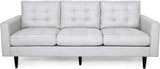 Christopher Knight Home® - Noble House - Jenny Contemporary Tufted Fabric 3-Seater Sofa