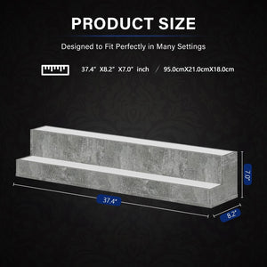 English Elm Led Illuminated 3 Tier Freestanding Bar Bottle Display Shelf with App Remote Control W2178P163143