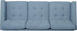 Christopher Knight Home® - Noble House - Jenny Contemporary Tufted Fabric 3-Seater Sofa