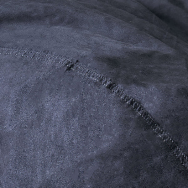 English Elm Lara 6.5ft Suede Cylindrical Bean Bag Black - Cozy High-Density Foam, Removable Machine-Wash Cover B181P163025