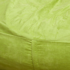 English Elm Michael Plush Cylindrical Suede Bean Bag with Removable Washable Cover, High-Density Foam Comfort Lake Green B181P163031