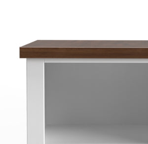 English Elm 22 Inch One-Drawer File Cabinet in Jasmine Whitewash & Barnwood Finish, Fully Assembled, Oil-Rubbed Bronze Hardware, Shelf-Friendly Storage B108131546