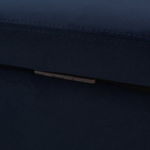 English Elm Christopher Knight Home® - GLOUSTER Plush Velvet Storage Ottoman with Lift-Top, Foam-Padded Seat, Sturdy Wood Frame & Chic Base Dark Blue 57742.00DBLU