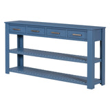 Hearth and Haven U_Style Stylish Entryway Console Table with 4 Drawers and 2 Shelves, Suitable For Entryways, Living Rooms. WF319384AAV