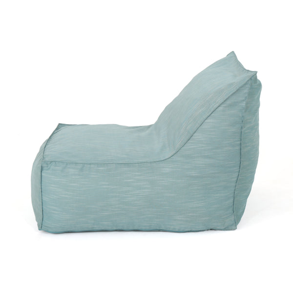 English Elm Ettie Water-Resistant 3ft Fabric Bean Bag Chair with Removable Washable Cover and Soft Foam Fill Teal B181P162990