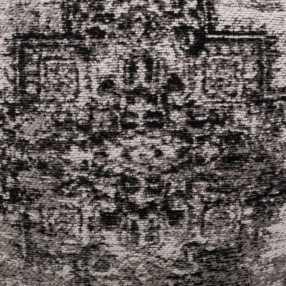 English Elm Sellek Square Pouf Beige & Black — Versatile 16"x16" Fabric Ottoman, Floor Cushion, 200lb Capacity B181P162899