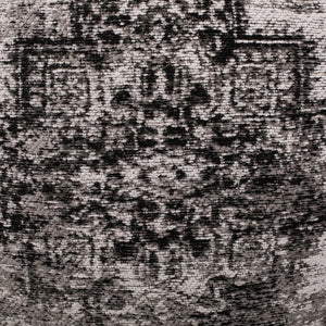 English Elm Sellek Square Pouf Beige & Black — Versatile 16"x16" Fabric Ottoman, Floor Cushion, 200lb Capacity B181P162899