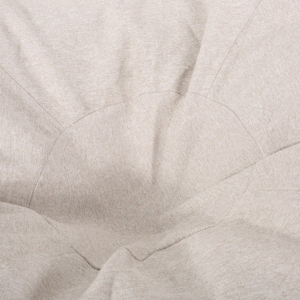 English Elm Bohemio Oversized Round Bean Bag with Foam Fill and Washable Striped Cover B181P163041