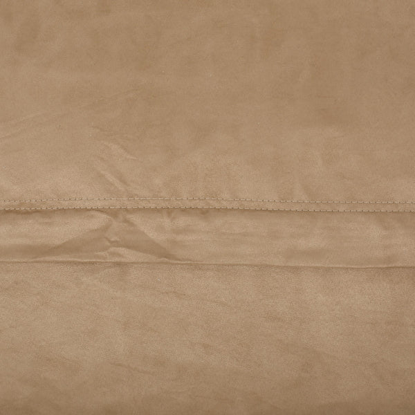 English Elm Potrero Microfiber Cylindrical Bean Bag 6.5ft Beige – Cozy Foam-Filled, Removable Washable Cover, Modern Design B181P163044