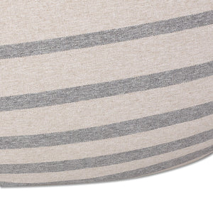 English Elm Bohemio Oversized Round Bean Bag with Foam Fill and Washable Striped Cover B181P163041