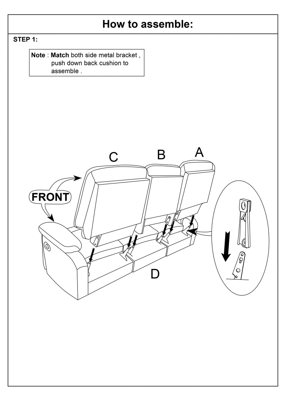 English Elm Luxurious 3-Seater Velvet Manual Recliner Sofa with Plush Arm Pillows, Smooth Handle Reclining 74" B011P163891