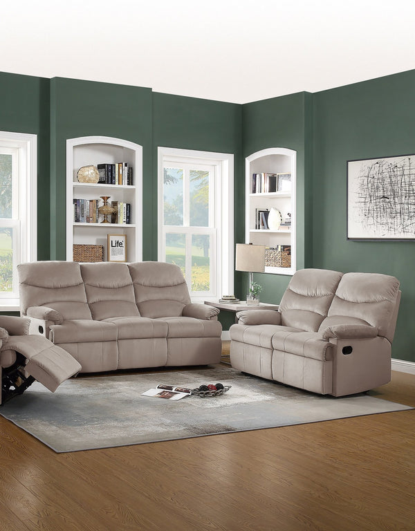 English Elm Luxurious 3-Seater Velvet Manual Recliner Sofa with Plush Arm Pillows, Smooth Handle Reclining 74" B011P163891