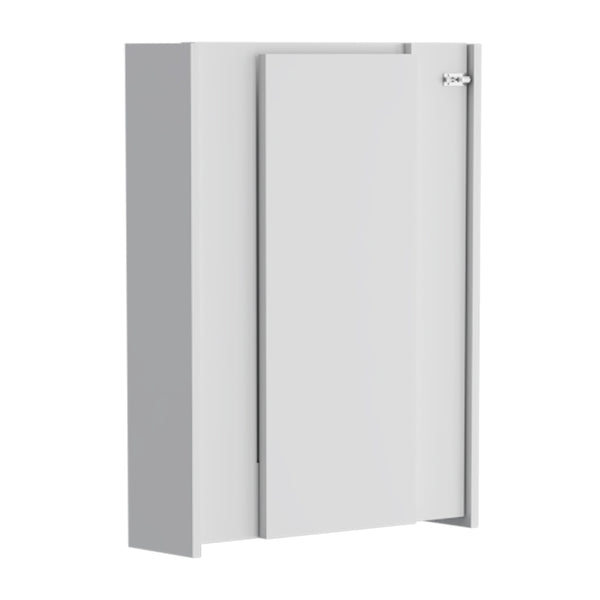 English Elm Wall Foldable Table with Hutch and Seven Shelves, Space-Saving Wall-Mounted Workstation for Small Rooms White 35.43 L x 26.77 W x 4.72 H B097133224