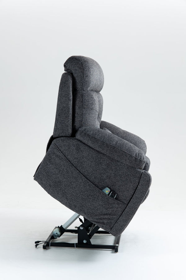 English Elm Old Age Power Lift Recliner Velvet Chair with Massage Heating and Dual Motor Control W547S00047