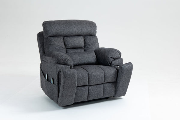 English Elm Old Age Power Lift Recliner Velvet Chair with Massage Heating and Dual Motor Control W547S00047