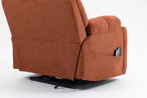 English Elm Old Age Power Lift Recliner Velvet Chair with Massage Heating and Dual Motor Control W547S00045
