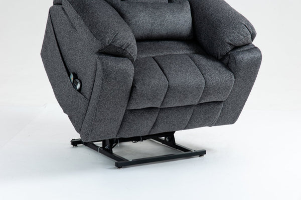 English Elm Old Age Power Lift Recliner Velvet Chair with Massage Heating and Dual Motor Control W547S00047