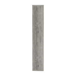 English Elm 10-Shelf Geometric Bookcase Grey Driftwood Finish — Tall Puzzle Shelving, 8 Compartments for Books, Decor B016P164185
