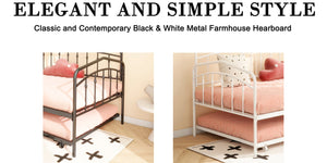 English Elm Fox Twin Daybed with Twin Trundle Metal Frame, Easy-Glide Casters, Anti-Noise Slats, No Box Spring Needed White B083P154255