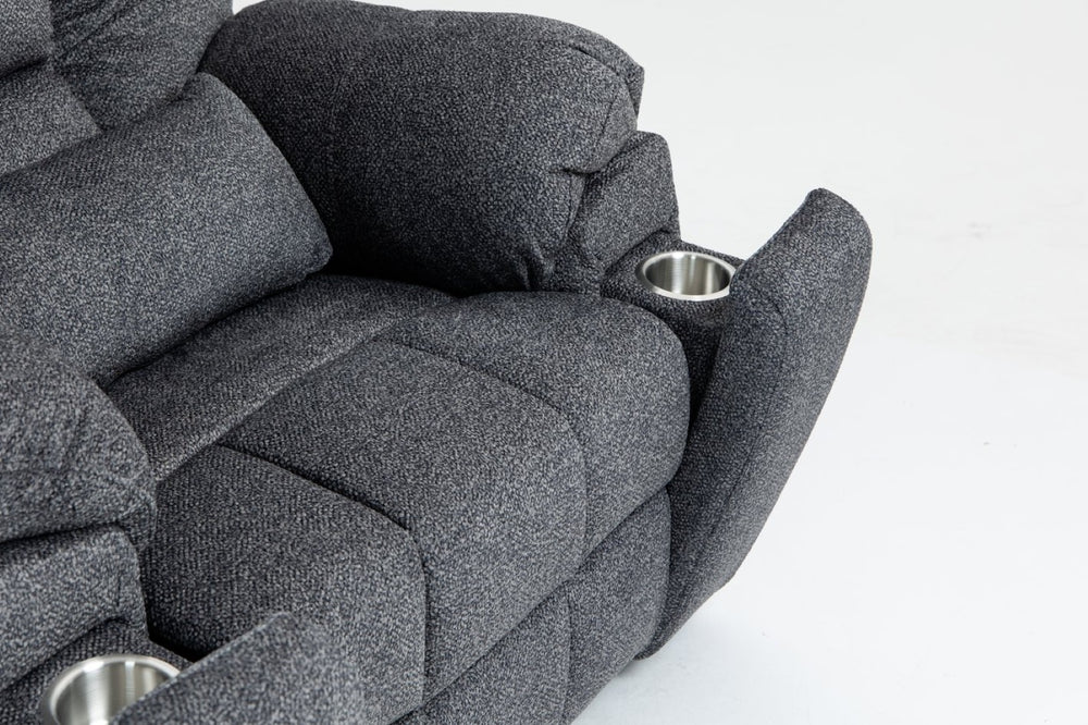 English Elm Old Age Power Lift Recliner Velvet Chair with Massage Heating and Dual Motor Control W547S00047