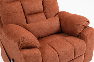 English Elm Old Age Power Lift Recliner Velvet Chair with Massage Heating and Dual Motor Control W547S00045