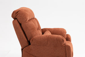 English Elm Old Age Power Lift Recliner Velvet Chair with Massage Heating and Dual Motor Control W547S00045