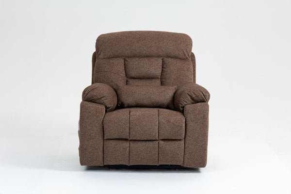 English Elm Old Age Power Lift Recliner Velvet Chair with Massage Heating and Dual Motor Control W547S00046