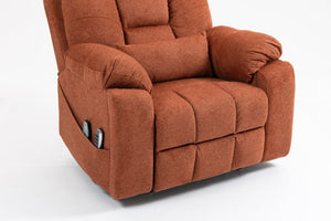 English Elm Old Age Power Lift Recliner Velvet Chair with Massage Heating and Dual Motor Control W547S00045