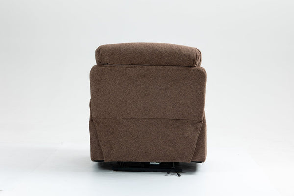 English Elm Old Age Power Lift Recliner Velvet Chair with Massage Heating and Dual Motor Control W547S00046