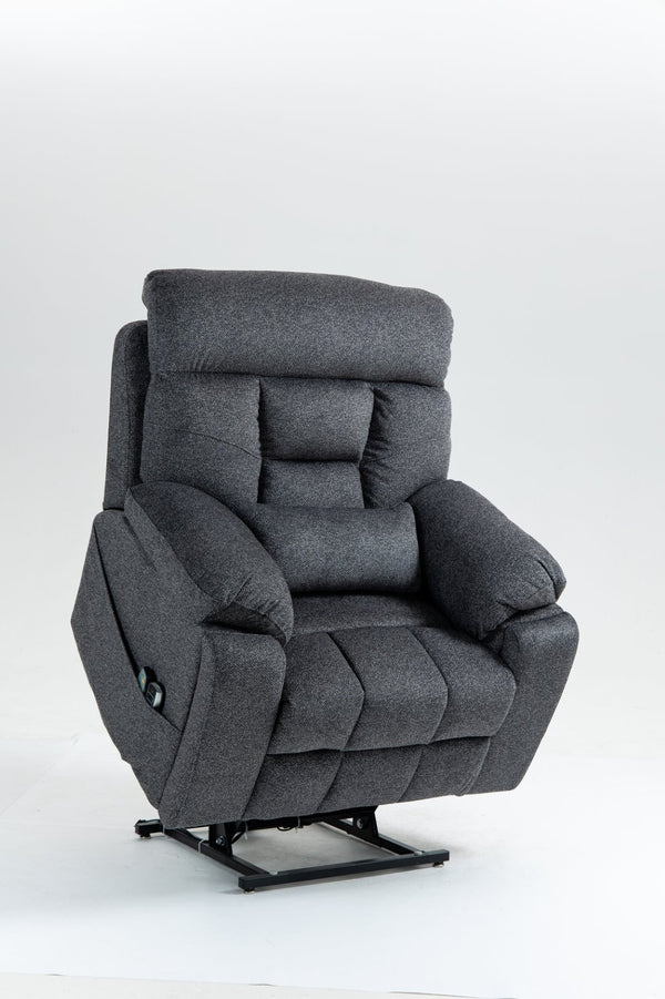 English Elm Old Age Power Lift Recliner Velvet Chair with Massage Heating and Dual Motor Control W547S00047