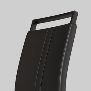 English Elm Modern Dining Chairs - Stylish Pu Faux Leather With C-Shaped Metal Base, Set Of 2 For Any Space W2189138538