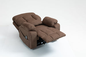 English Elm Old Age Power Lift Recliner Velvet Chair with Massage Heating and Dual Motor Control W547S00046